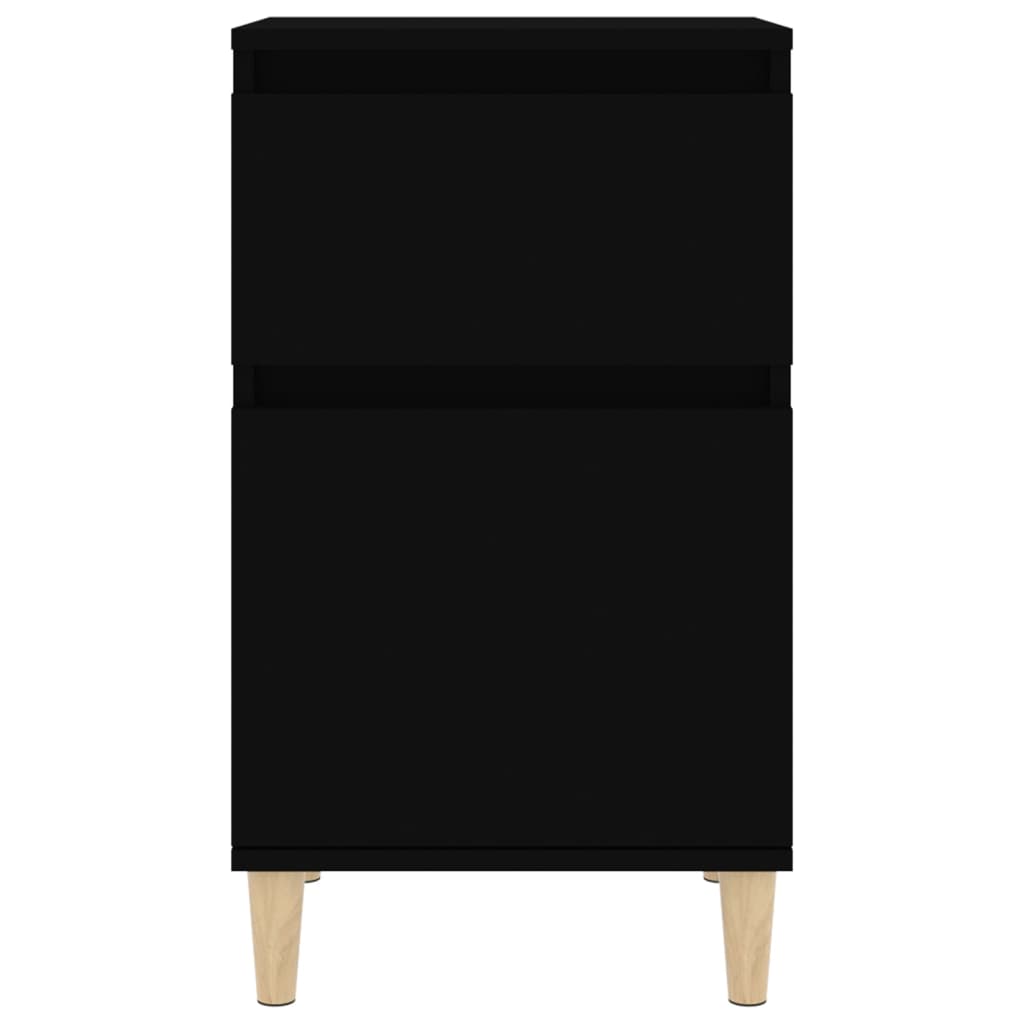 Bedside Cabinet Black 40x35x70 cm - Newstart Furniture
