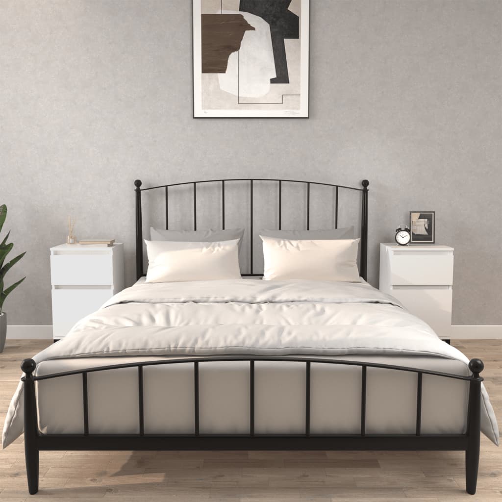 Bedside Cabinets 2 pcs White 40x35x70 cm - Newstart Furniture