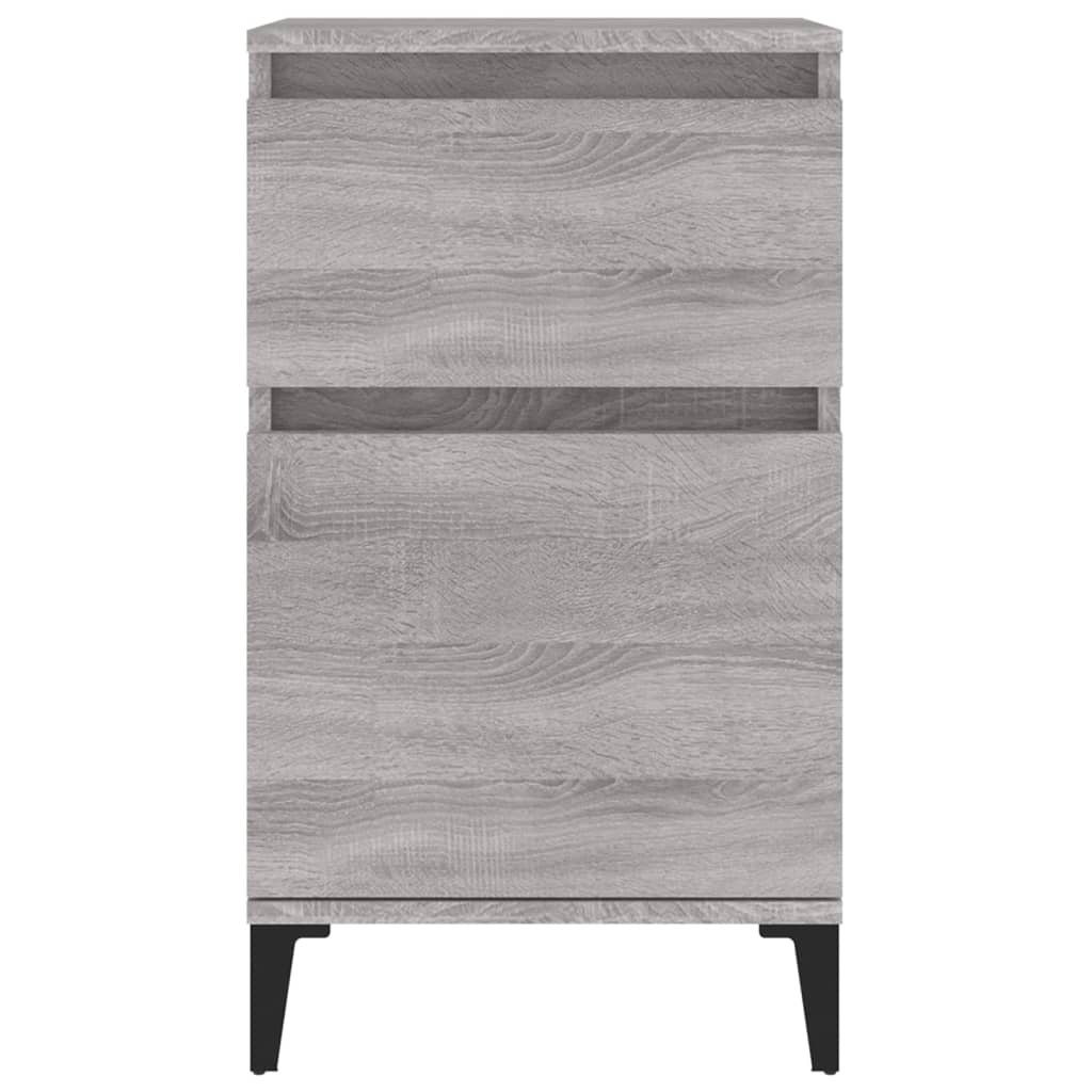 Bedside Cabinets 2 pcs Grey Sonoma 40x35x70 cm - Newstart Furniture