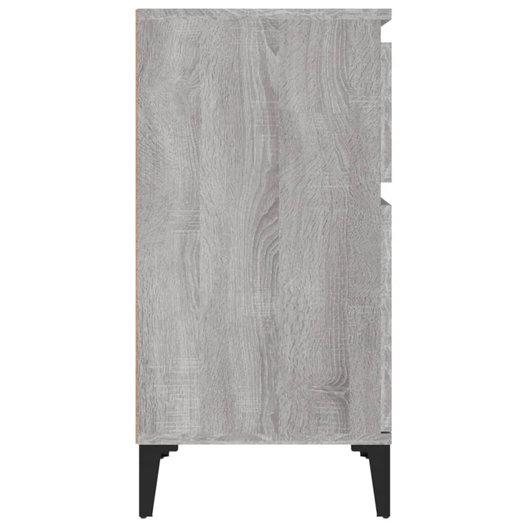 Bedside Cabinets 2 pcs Grey Sonoma 40x35x70 cm - Newstart Furniture