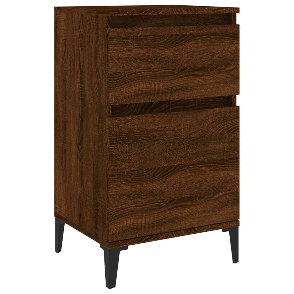 Bedside Cabinet Brown Oak 40x35x70 cm - Newstart Furniture