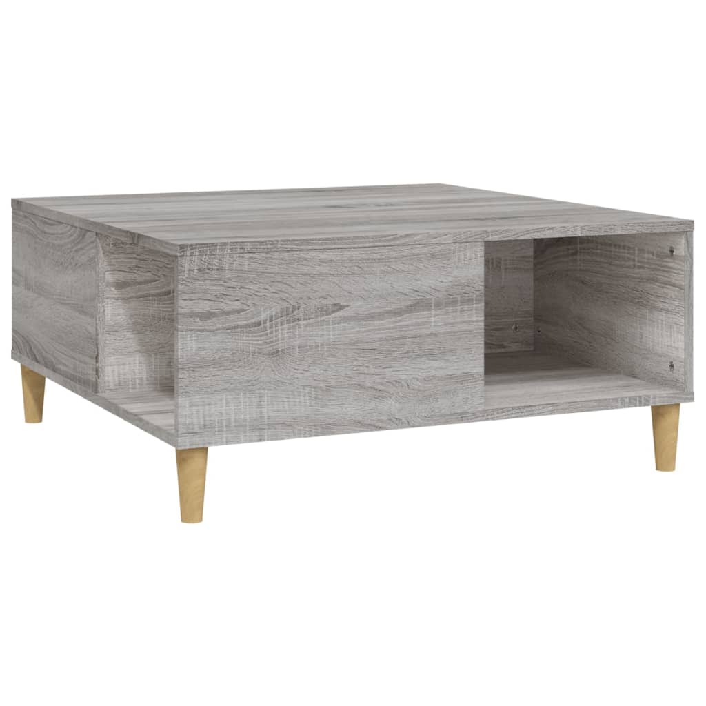 Coffee Table Grey Sonoma 80x80x36.5 cm Engineered Wood - Newstart Furniture