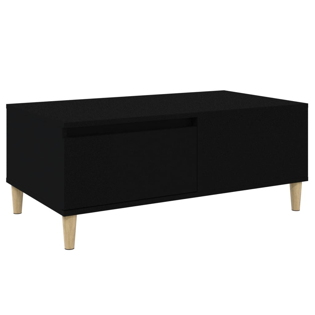 Coffee Table Black 90x50x36.5 cm Engineered Wood - Newstart Furniture