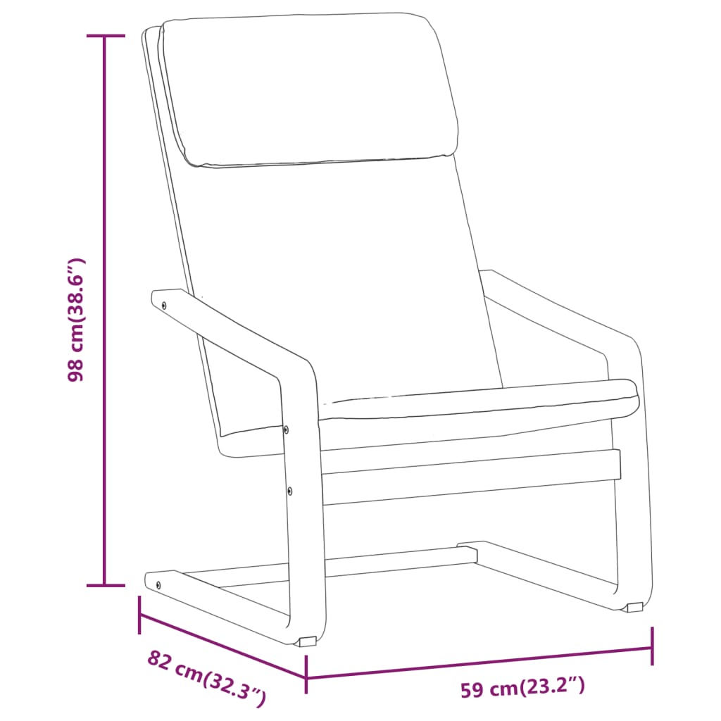 Relaxing Chair Light Grey Fabric - Newstart Furniture