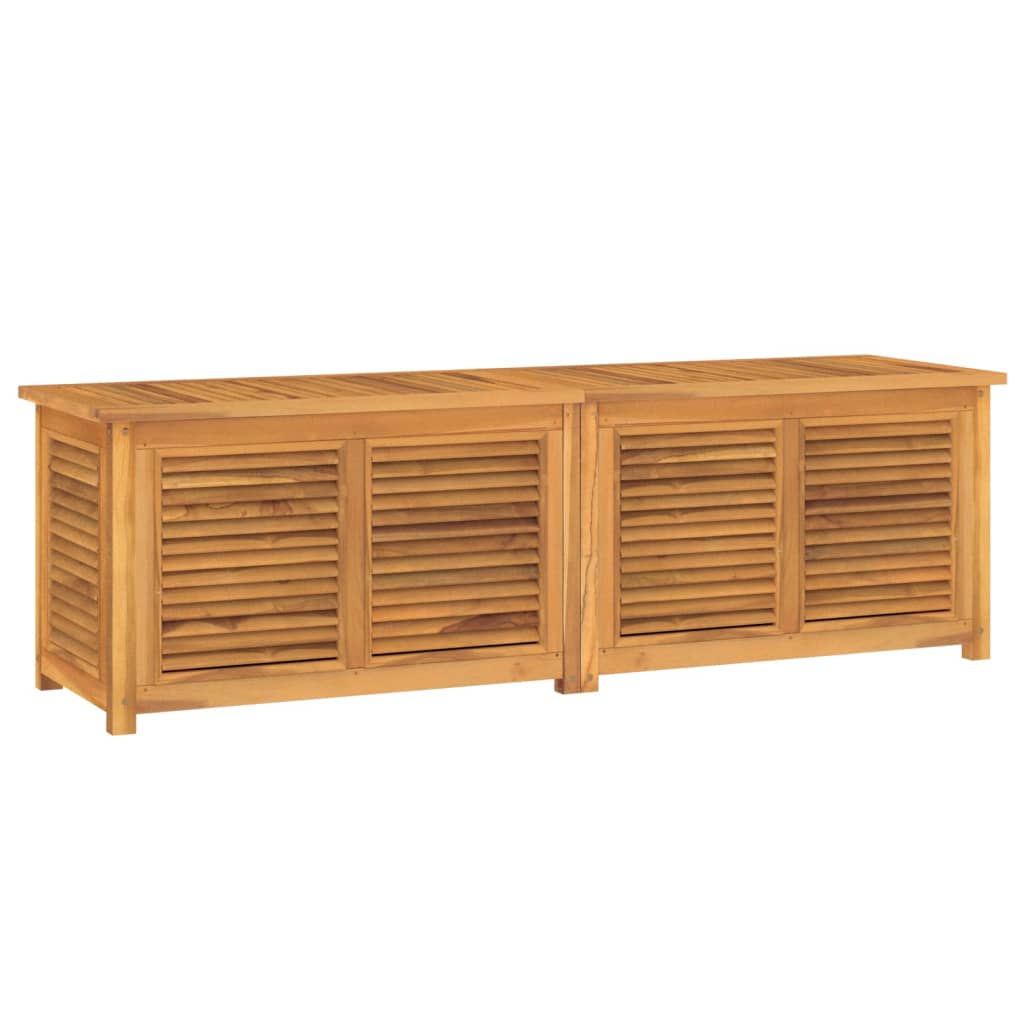 Garden Storage Box with Bag 175x50x53 cm Solid Wood Teak - Newstart Furniture