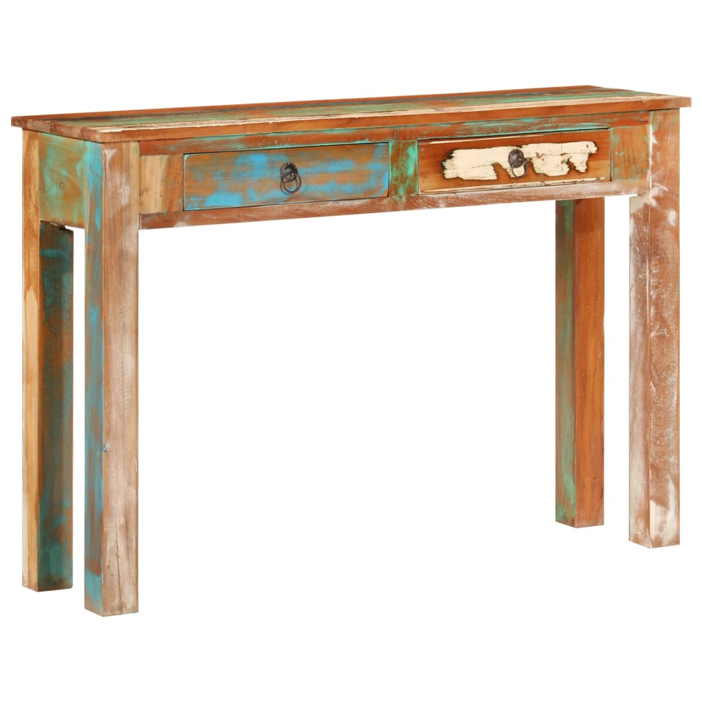 Console Table 110x30x75 cm Solid Wood Reclaimed - Newstart Furniture