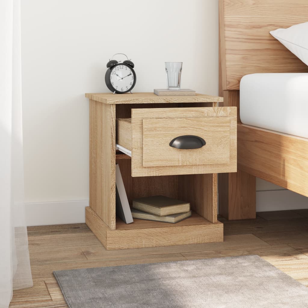 Bedside Cabinets 2 pcs Sonoma Oak 39x39x47.5 cm Engineered Wood - Newstart Furniture