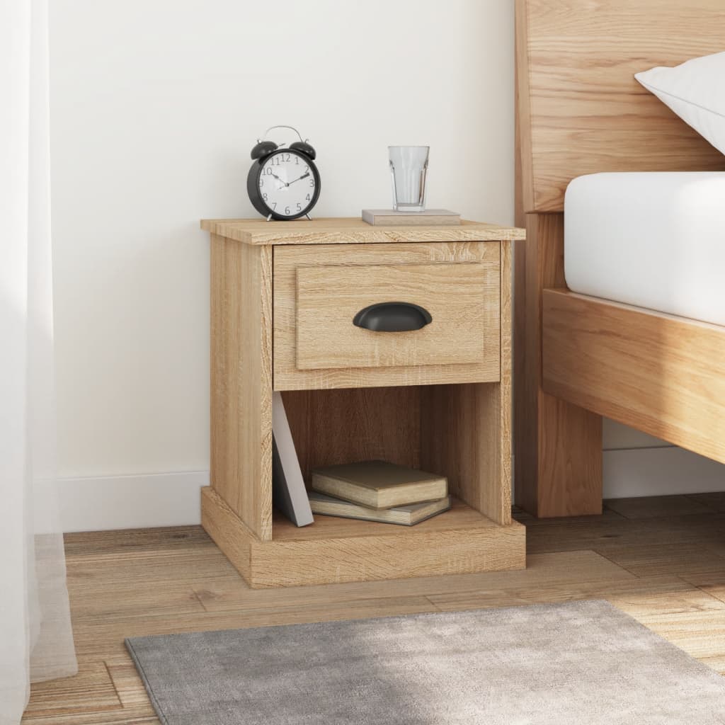 Bedside Cabinets 2 pcs Sonoma Oak 39x39x47.5 cm Engineered Wood - Newstart Furniture