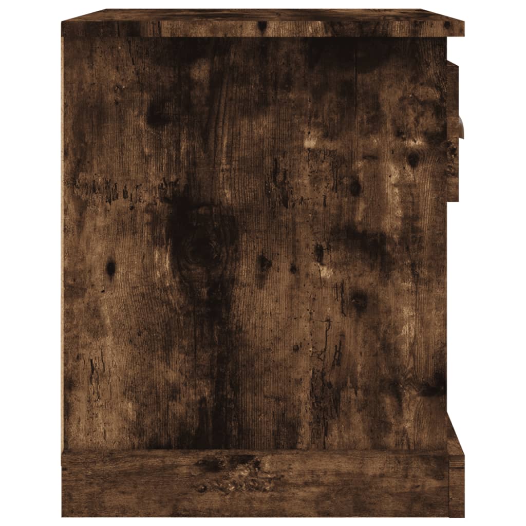 Bedside Cabinet Smoked Oak 39x39x47.5 cm Engineered Wood - Newstart Furniture