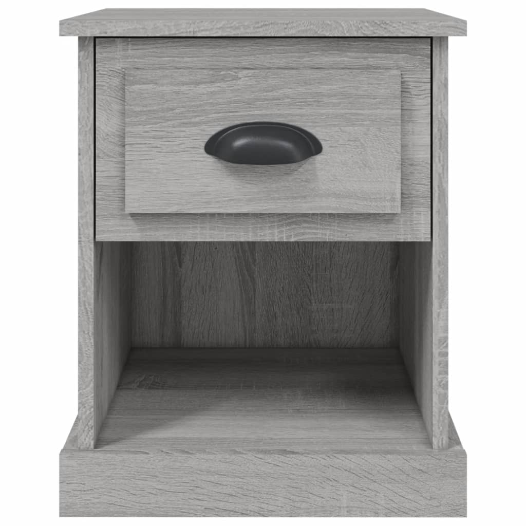Bedside Cabinets 2 pcs Grey Sonoma 39x39x47.5 cm Engineered Wood - Newstart Furniture