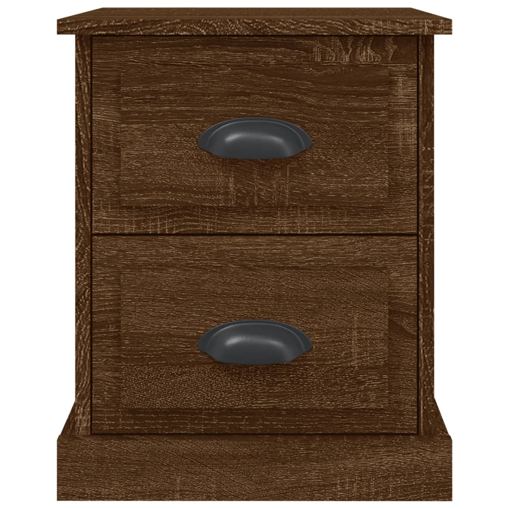 Bedside Cabinet Brown Oak 39x39x47.5 cm Engineered Wood - Newstart Furniture