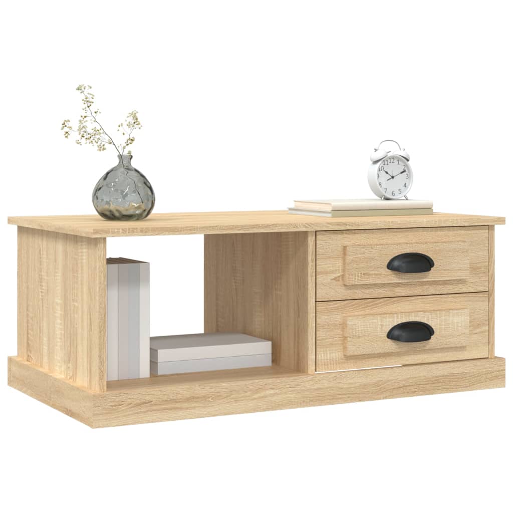 Coffee Table Sonoma Oak 90x50x35 cm Engineered Wood - Newstart Furniture