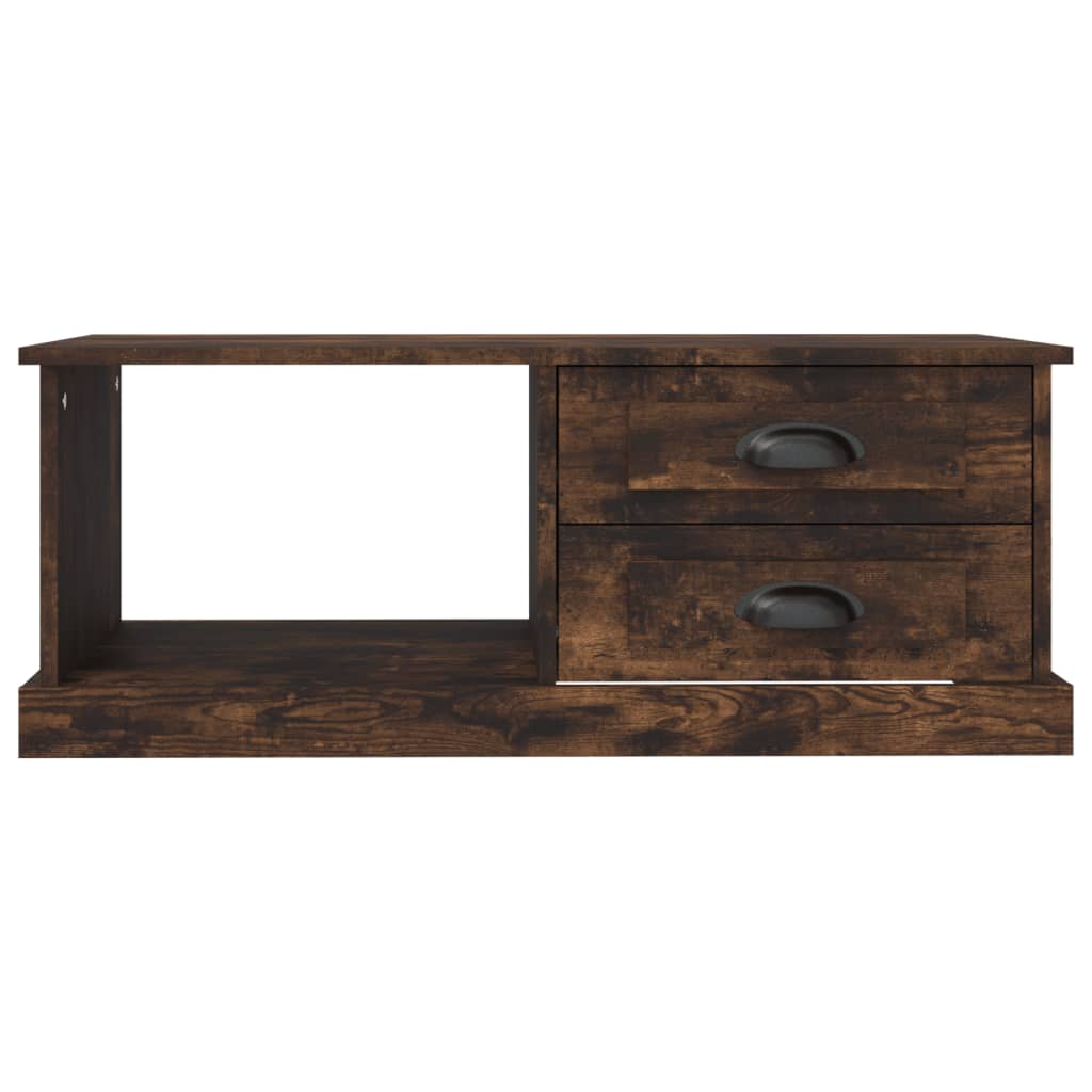Coffee Table Smoked Oak 90x50x35 cm Engineered Wood - Newstart Furniture