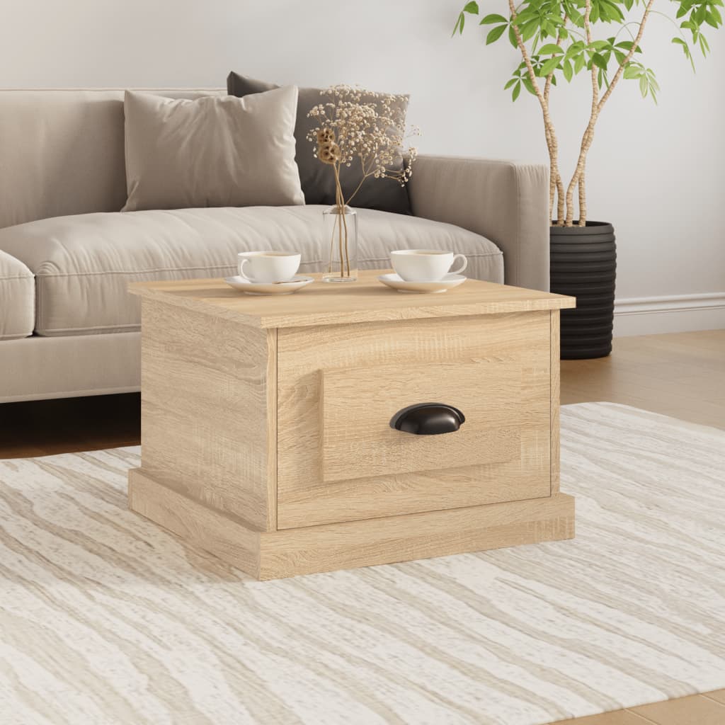Coffee Table Sonoma Oak 50x50x35 cm Engineered Wood - Newstart Furniture