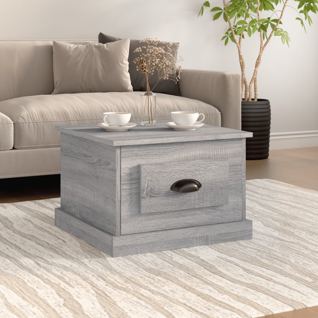 Coffee Table Grey Sonoma 50x50x35 cm Engineered Wood - Newstart Furniture
