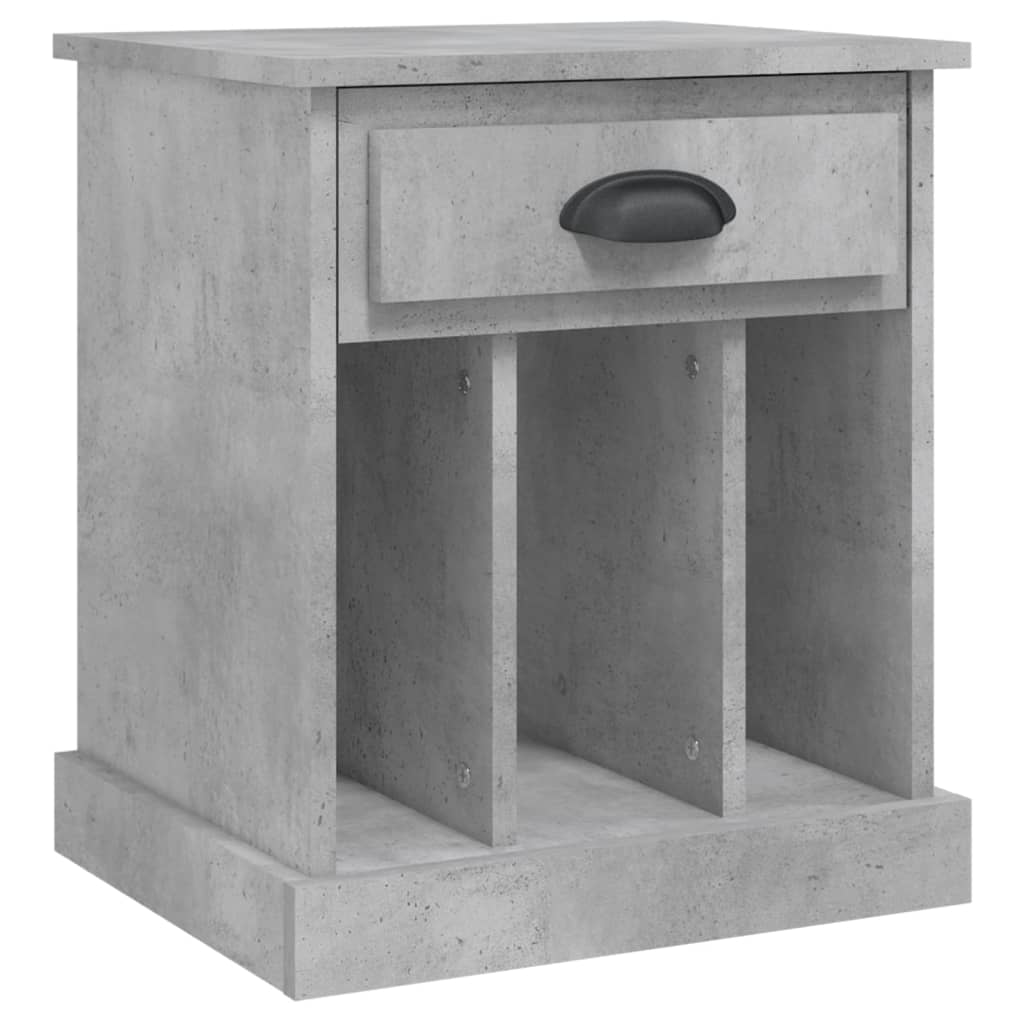 Bedside Cabinet Concrete Grey 43x36x50 cm - Newstart Furniture