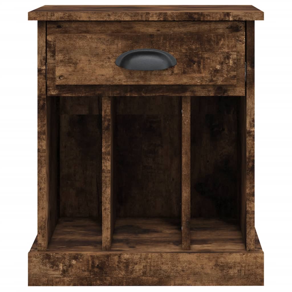 Bedside Cabinets 2 pcs Smoked Oak 43x36x50 cm - Newstart Furniture