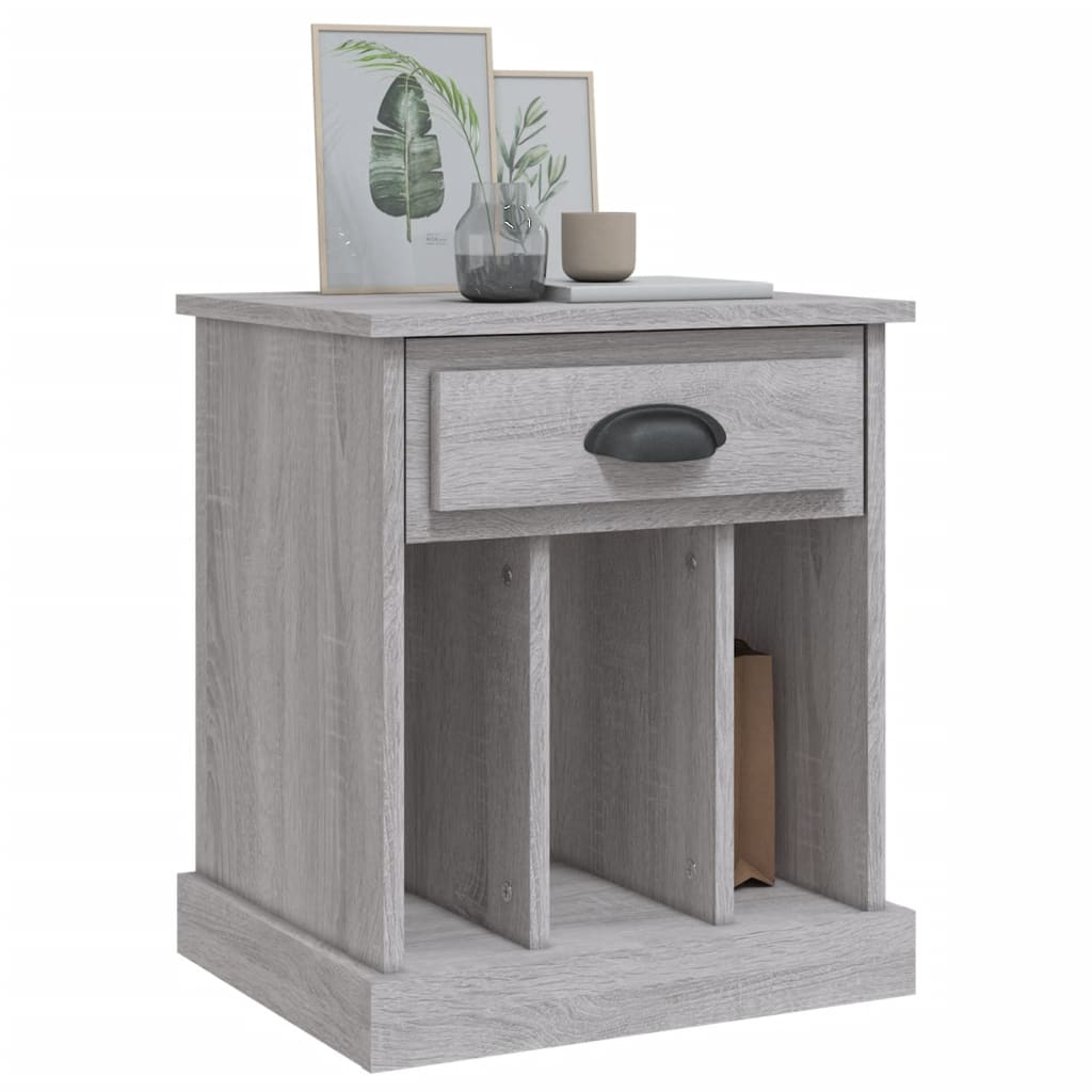 Bedside Cabinets 2 pcs Grey Sonoma 43x36x50 cm - Newstart Furniture