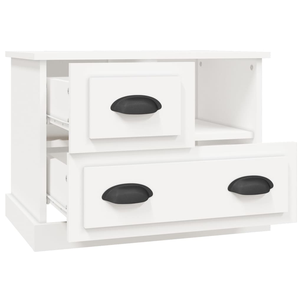 Bedside Cabinet White 60x39x45 cm - Newstart Furniture