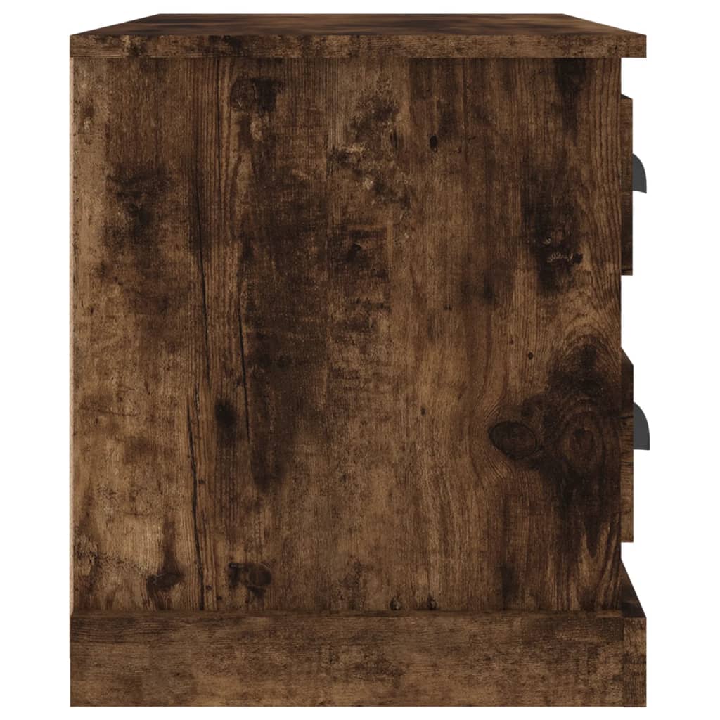Bedside Cabinet Smoked Oak 60x39x45 cm - Newstart Furniture