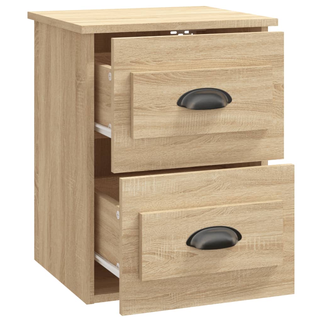 Wall-mounted Bedside Cabinet Sonoma Oak 41.5x36x53cm - Newstart Furniture