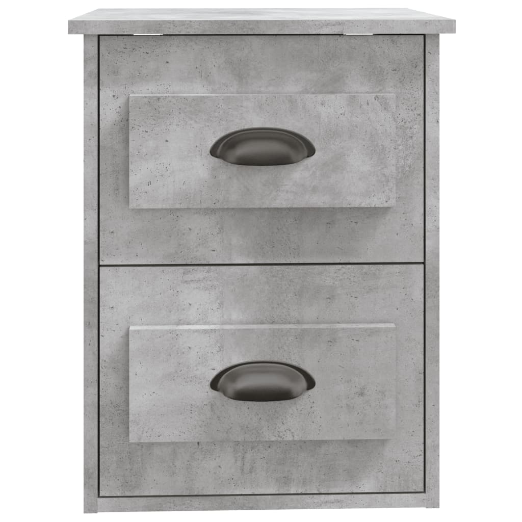 Wall-mounted Bedside Cabinet Concrete Grey 41.5x36x53cm - Newstart Furniture
