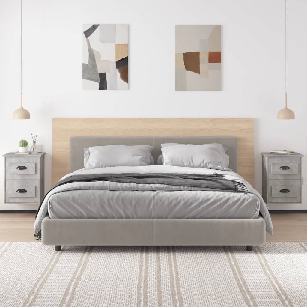 Wall-mounted Bedside Cabinets 2 pcs Concrete Grey 41.5x36x53cm - Newstart Furniture