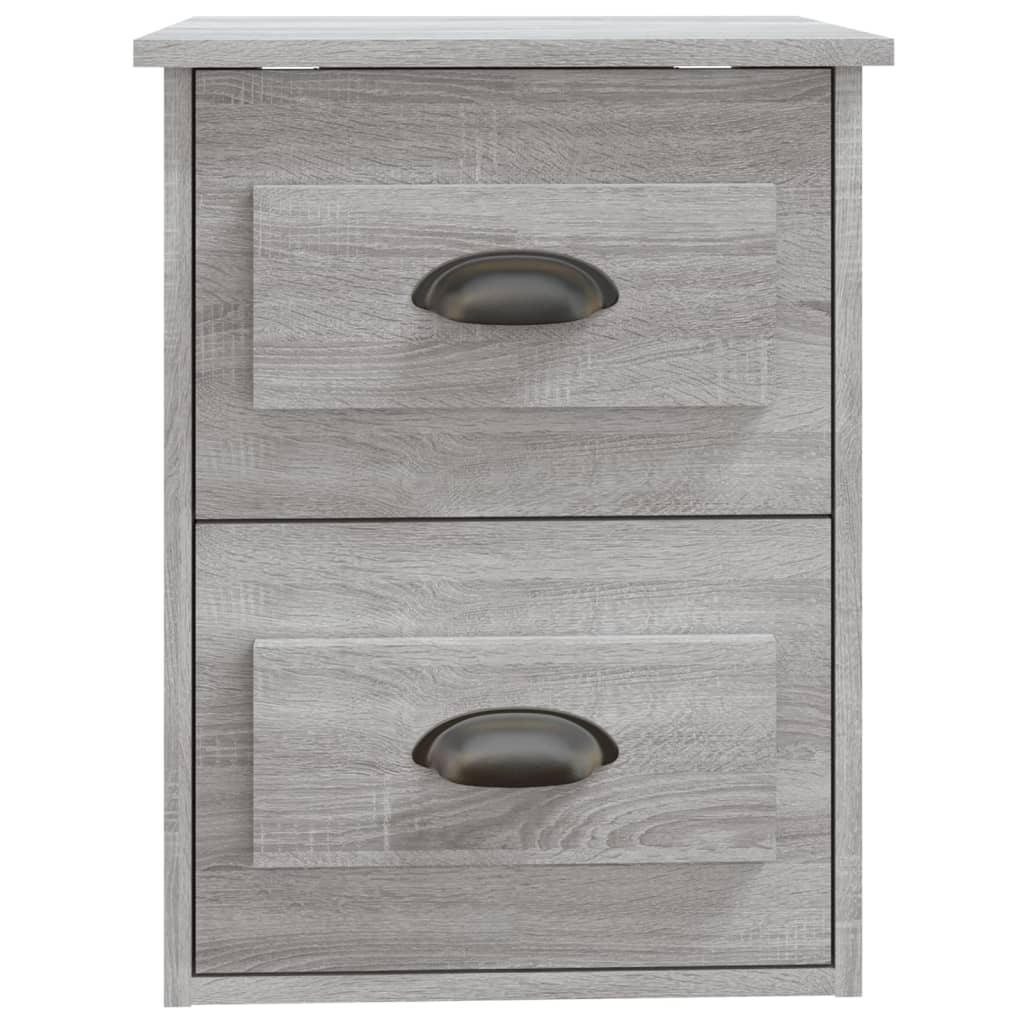 Wall-mounted Bedside Cabinets 2 pcs Grey Sonoma 41.5x36x53cm - Newstart Furniture