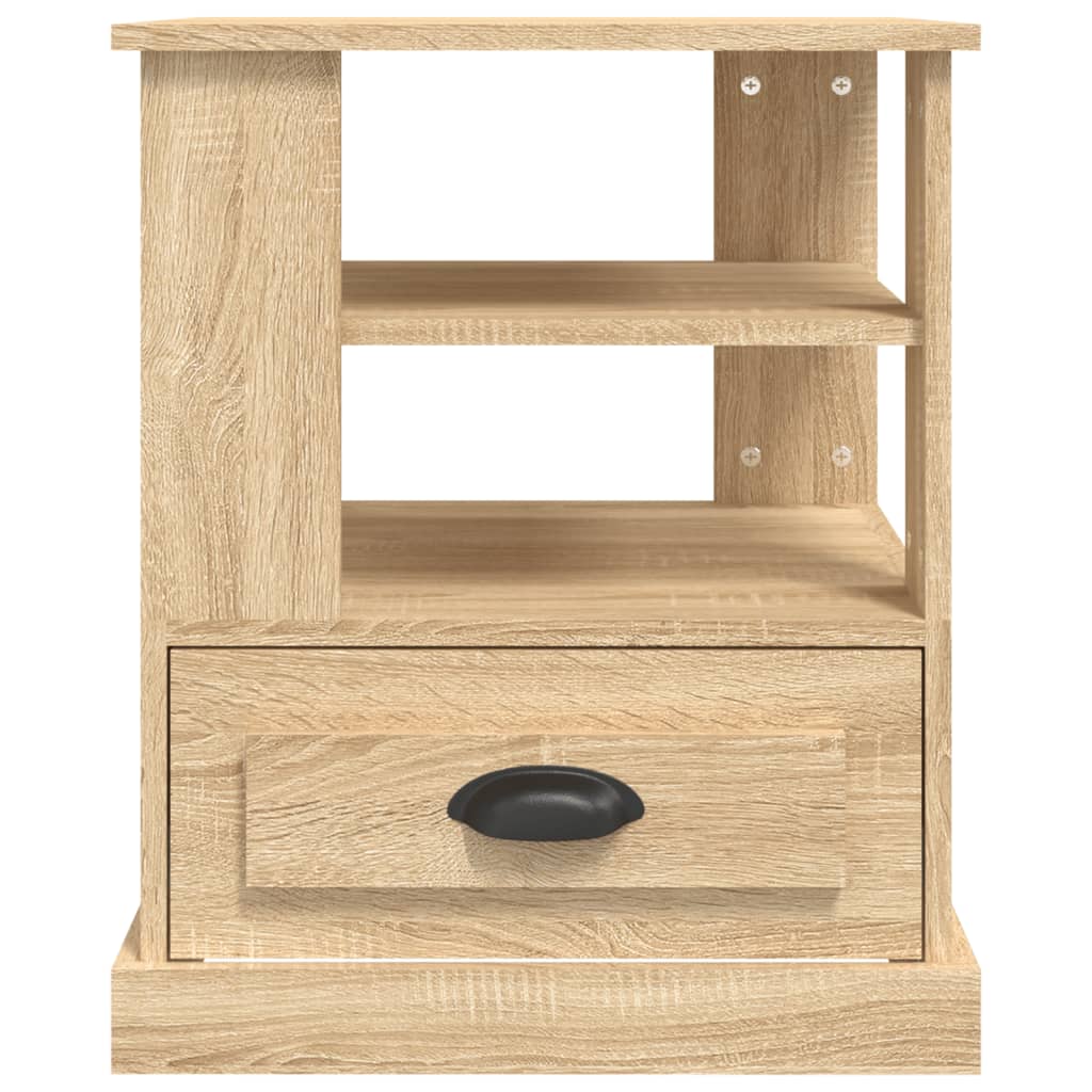 Side Table Sonoma Oak 50x50x60 cm Engineered Wood - Newstart Furniture