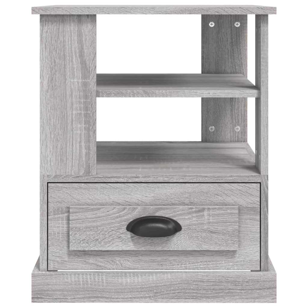 Side Table Grey Sonoma 50x50x60 cm Engineered Wood - Newstart Furniture