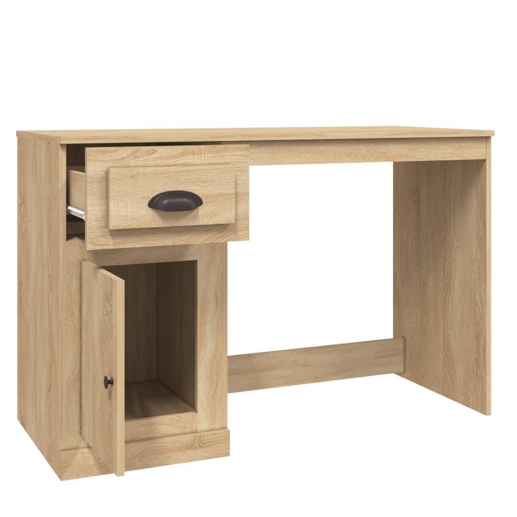 Desk with Drawer Sonoma Oak 115x50x75 cm Engineered Wood - Newstart Furniture