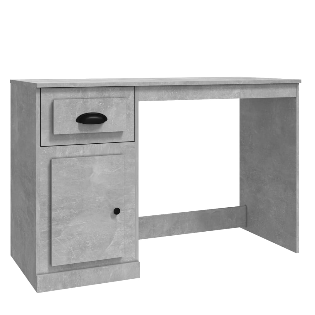 Desk with Drawer Concrete Grey 115x50x75 cm Engineered Wood - Newstart Furniture