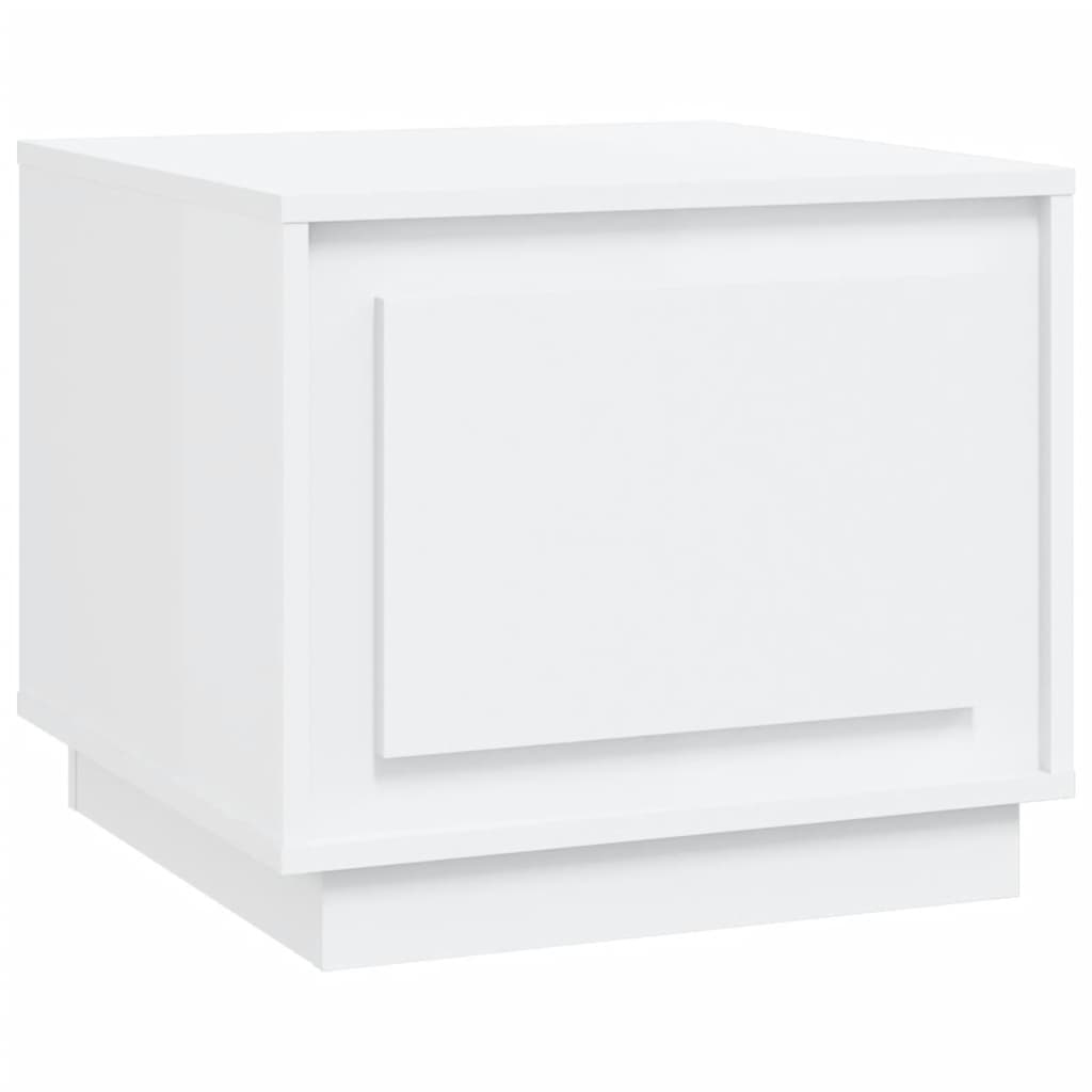 Coffee Table White 51x50x44 cm Engineered Wood - Newstart Furniture