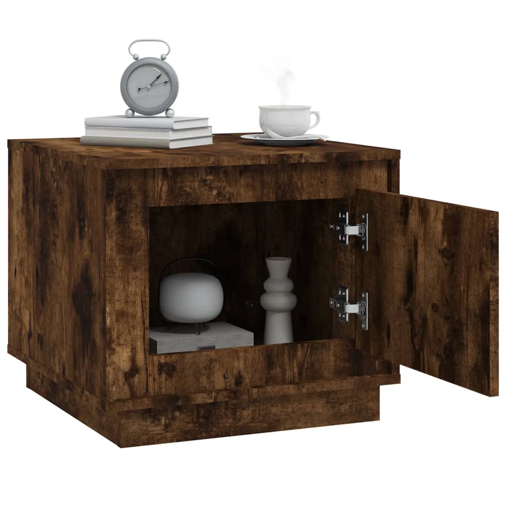 Coffee Table Smoked Oak 51x50x44 cm Engineered Wood