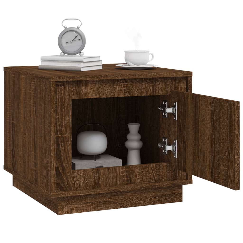 Coffee Table Brown Oak 51x50x44 cm Engineered Wood - Newstart Furniture