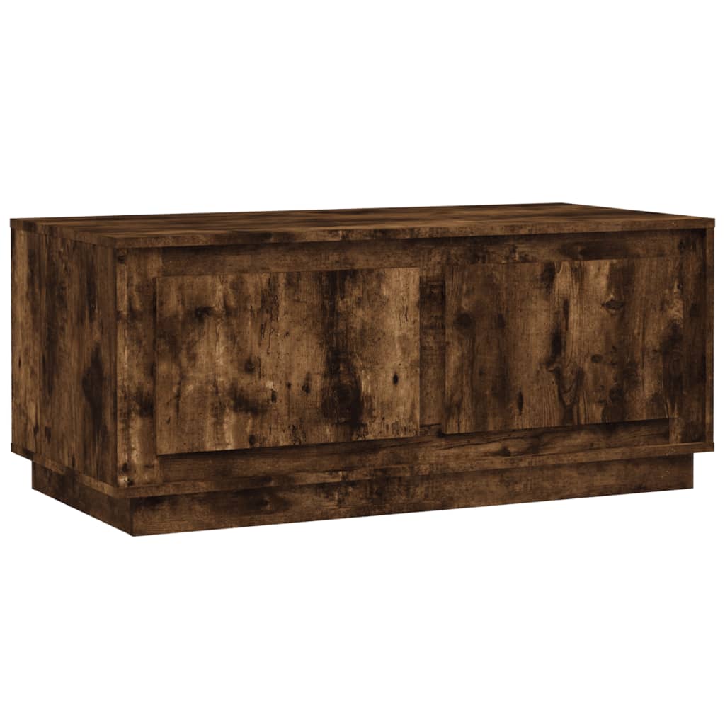 Coffee Table Smoked Oak 102x50x44 cm Engineered Wood - Newstart Furniture