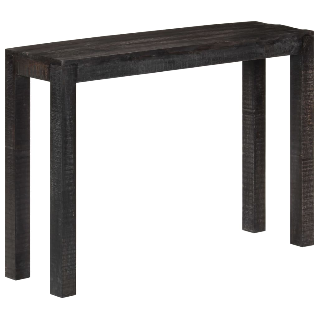 Console Table Black 110x30x76 cm Solid Wood Mango - Newstart Furniture