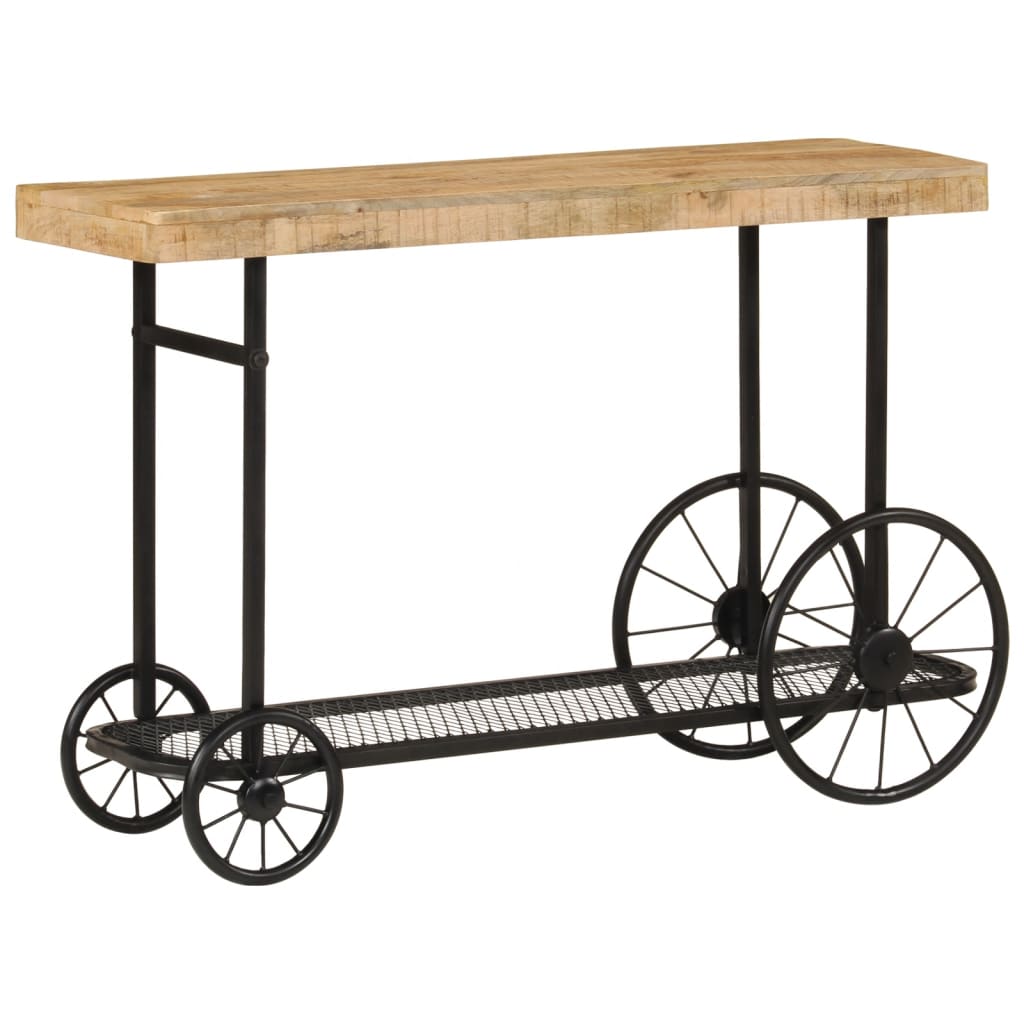 Console Table 112x36x76 cm Solid Wood Mango and Iron - Newstart Furniture