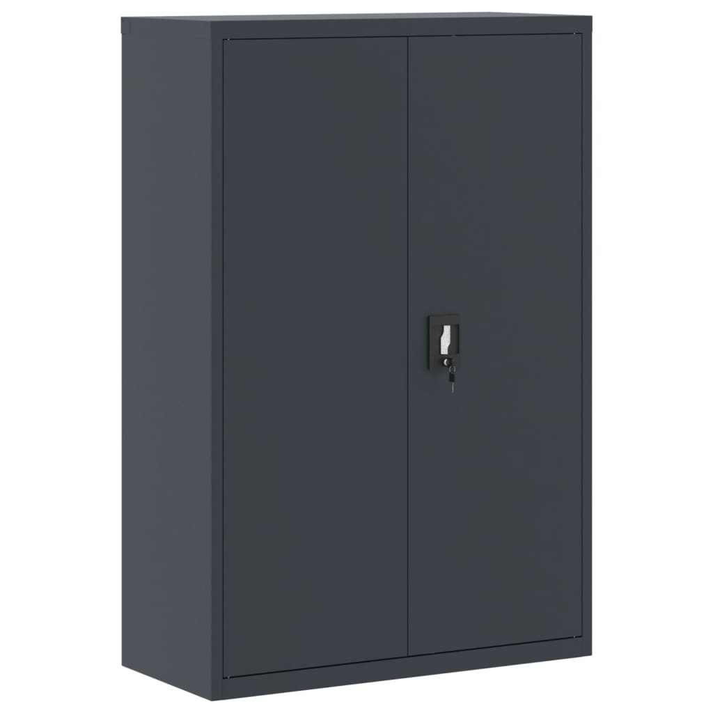 File Cabinet Anthracite 90x40x140 cm Steel - Newstart Furniture