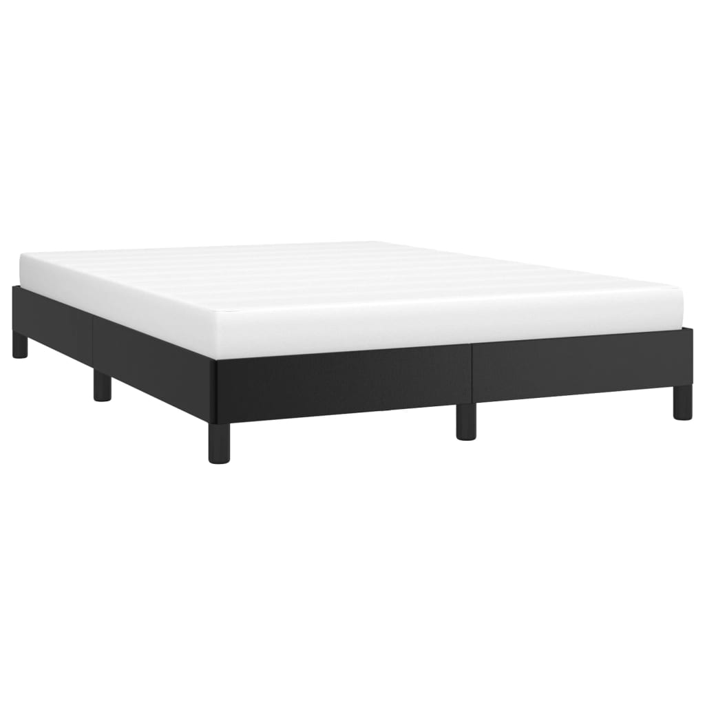 Bed Frame Black 107x203 cm King Single Size Faux Leather