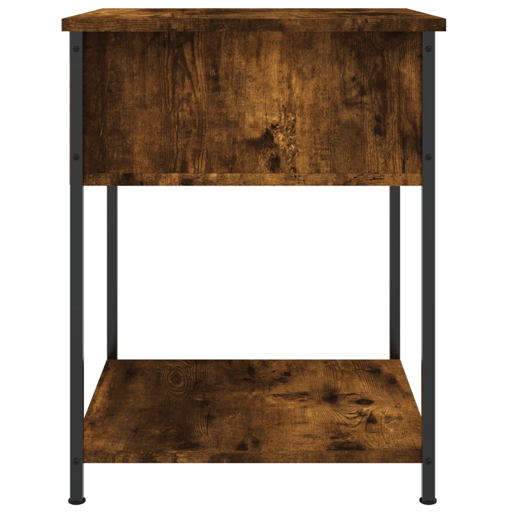 Bedside Table Smoked Oak 44x45x58 cm Engineered Wood - Newstart Furniture