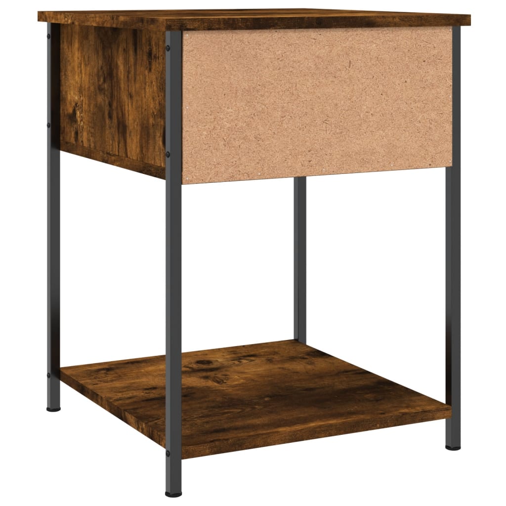 Bedside Tables 2 pcs Smoked Oak 44x45x58 cm Engineered Wood