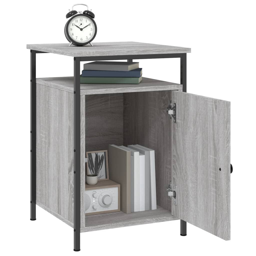 Bedside Cabinets 2 pcs Grey Sonoma 40x42x60 cm Engineered Wood
