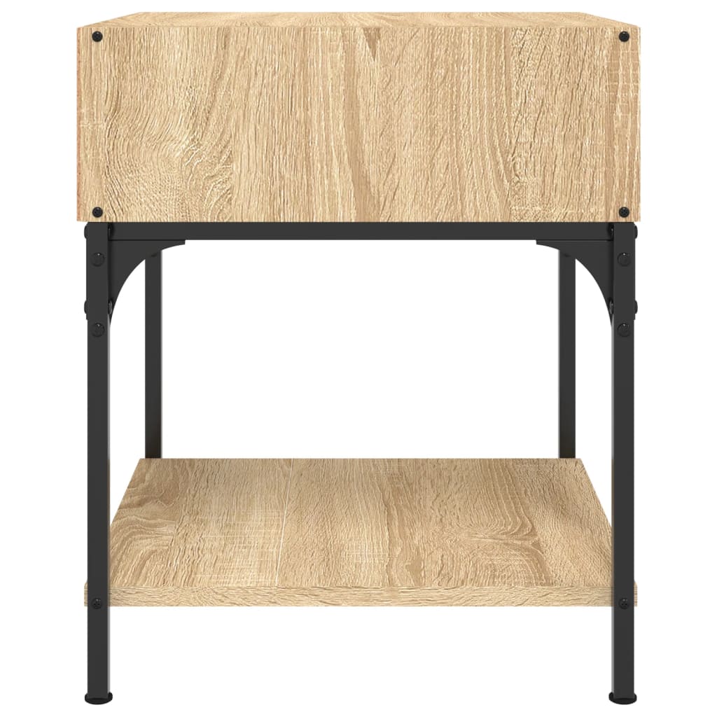 Bedside Table Sonoma Oak 40x41x50 cm Engineered Wood