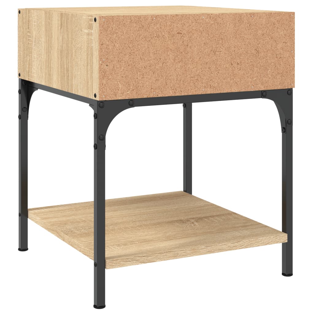 Bedside Table Sonoma Oak 40x41x50 cm Engineered Wood