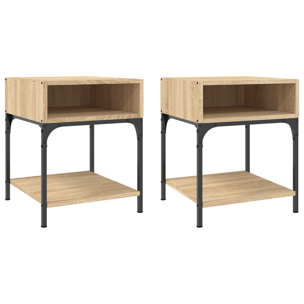 Bedside Tables 2 pcs Sonoma Oak 40x41x50 cm Engineered Wood