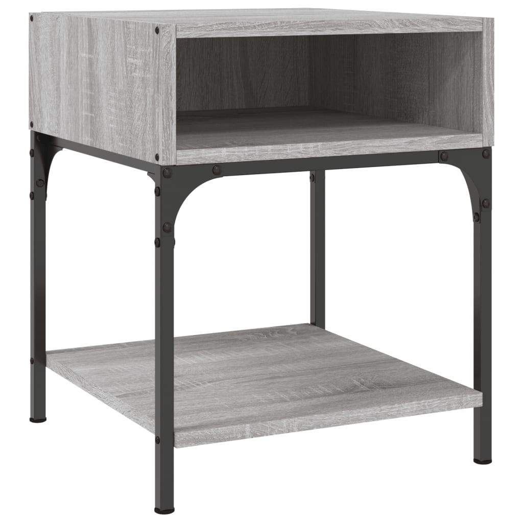 Bedside Table Grey Sonoma 40x41x50 cm Engineered Wood