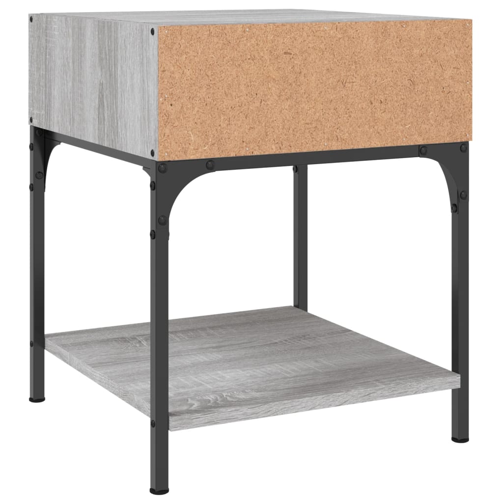 Bedside Tables 2 pcs Grey Sonoma 40x41x50 cm Engineered Wood