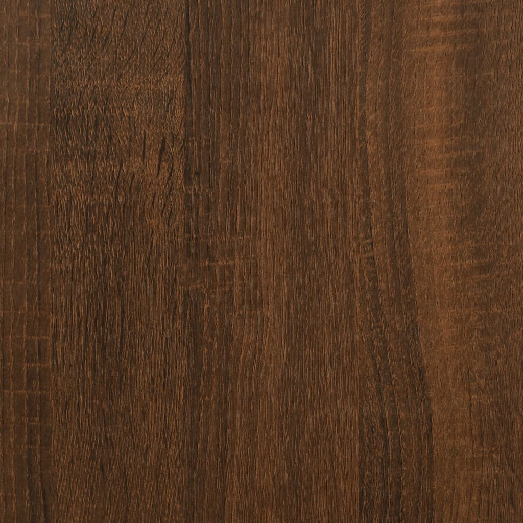 Bedside Table Brown Oak 40x41x50 cm Engineered Wood