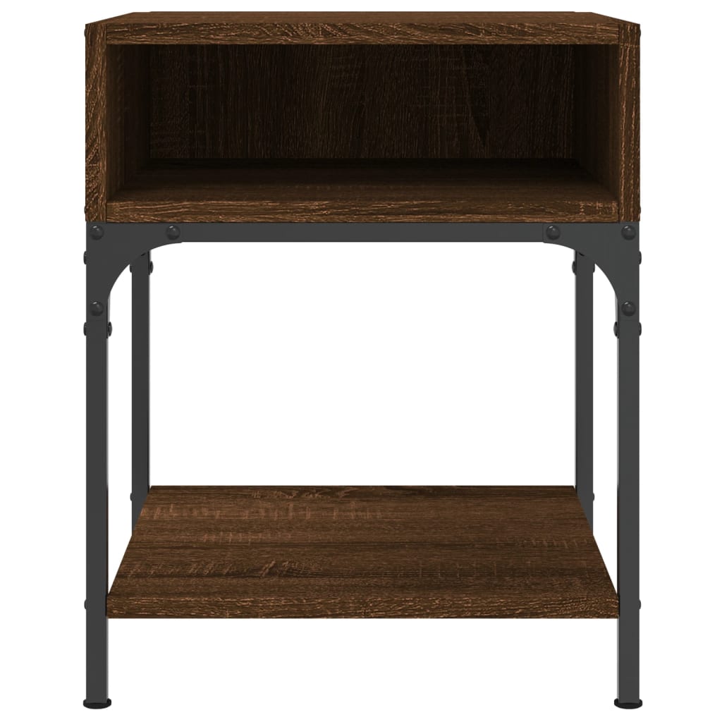Bedside Tables 2 pcs Brown Oak 40x41x50 cm Engineered Wood